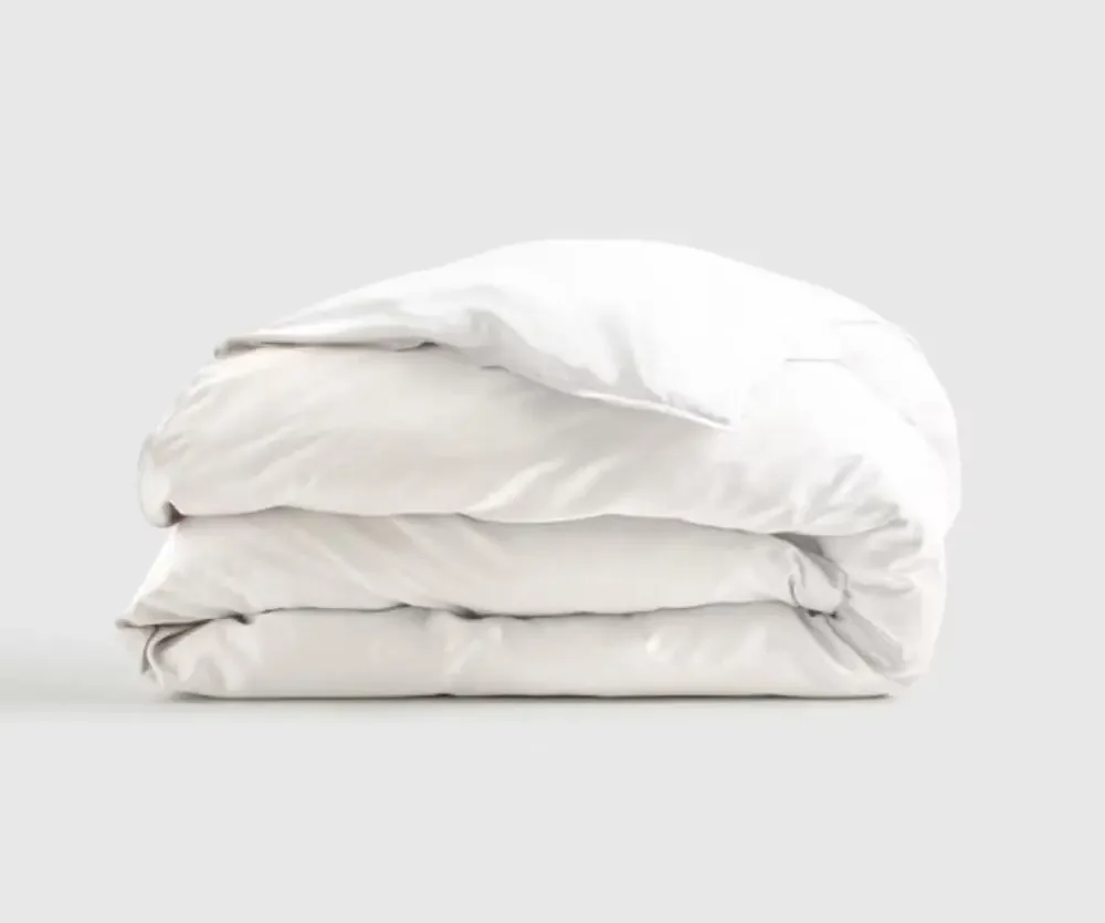 Quince Twin Bamboo Duvet Cover ONLY  100% Organic WHITE NEW